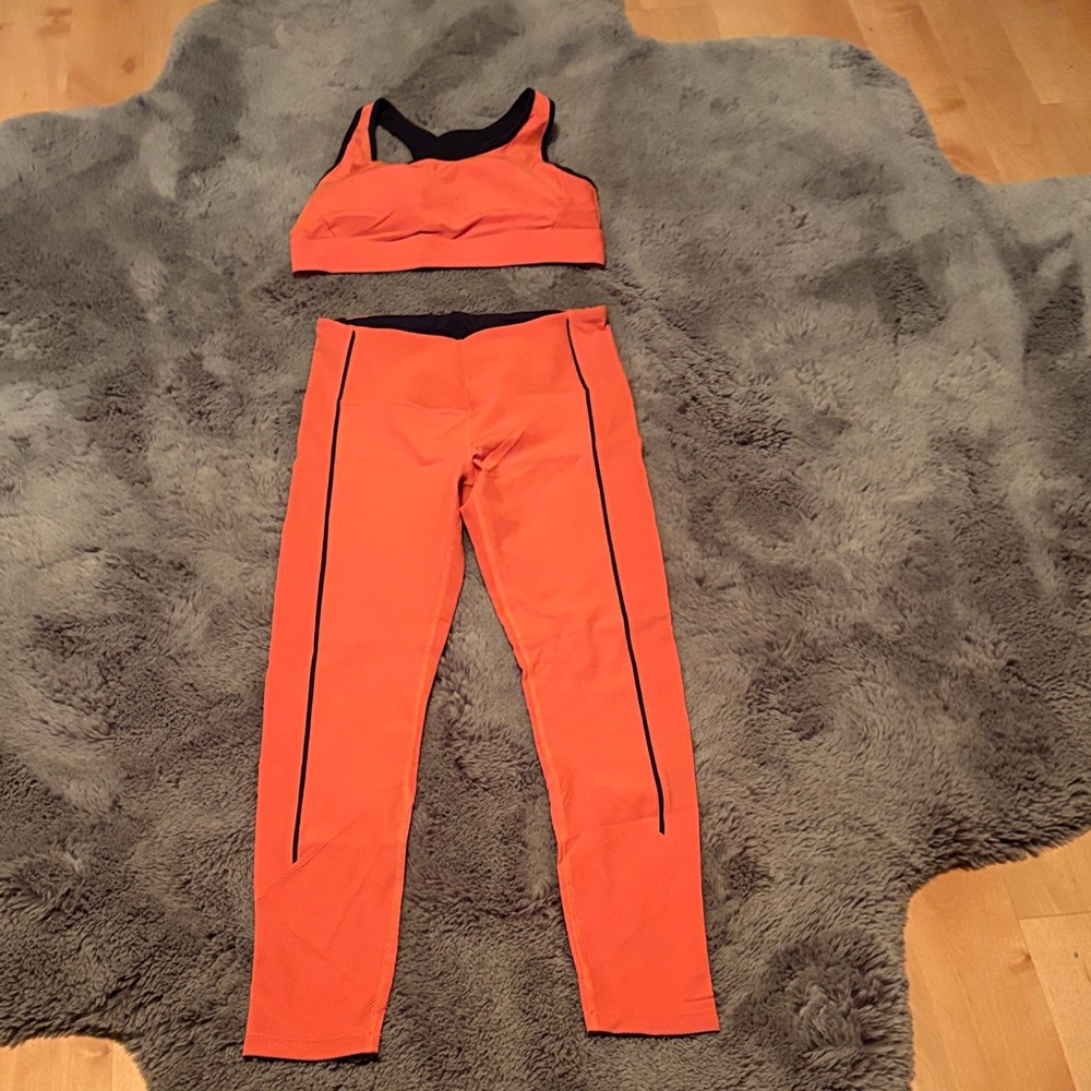 Orange and Black ZYIA Activewear Set